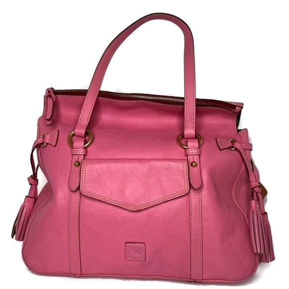 Dooney & Bourke DB Bubble Gum Pink Florentine Smith Bag - Picture 13 of 13